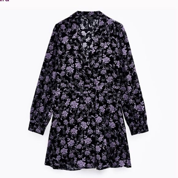 ZARA FLORAL PRINTED BLAZER JUMPSUIT - Picture 6 of 9